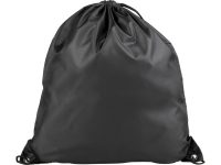 Рюкзак со шнурком Oriole из переработанного ПЭТ, черный — 12046100_2, изображение 3