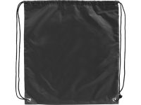 Рюкзак со шнурком Oriole из переработанного ПЭТ, черный — 12046100_2, изображение 4