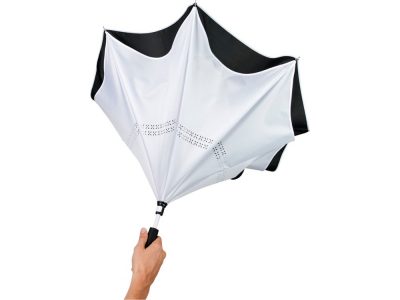 Прямой зонтик Yoon 23 с инверсной раскраской, белый — 10940202_2, изображение 4