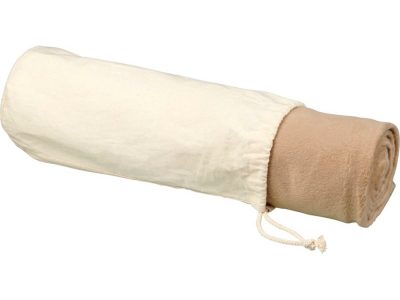 Микро-плюшевое флисовое покрывало Aira с хлопковым чехлом, натуральный, изображение 1