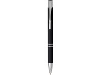 Шариковая кнопочная ручка Moneta с матовым антискользящим покрытием, черный — 10743700_2, изображение 2