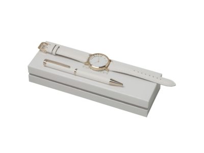 Подарочный набор Bagatelle: часы наручные, ручка шариковая. Cacharel, изображение 1