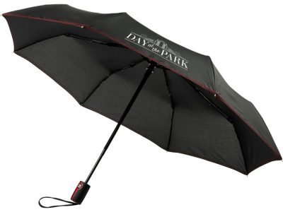 Автоматический складной зонт Stark-mini, черный/красный — 10914404_2, изображение 7