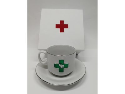 Чайная пара фарфоровая Фармацевт, изображение 1