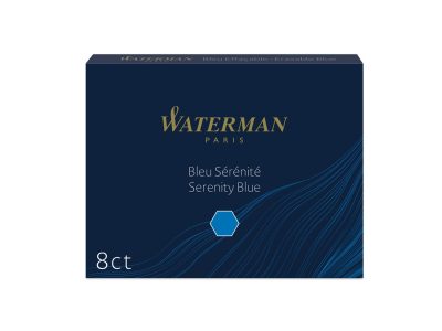 Чернила в картридже Waterman Ink cartridge Standard Blue (в упаковке 8 картриджей), изображение 1