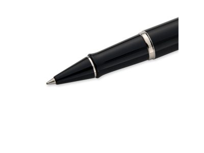 Ручка роллер Waterman Expert Deluxe Black CT F, черный/серебристый, изображение 4