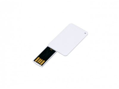 USB-флешка на 64 ГБ в виде пластиковой карточки, белый — 6587.64.06_2, изображение 2