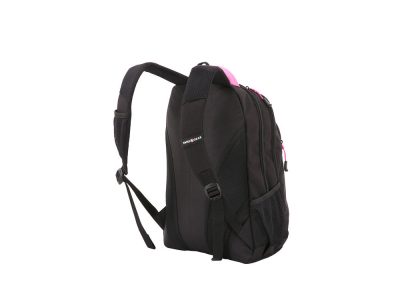 Рюкзак SWISSGEAR, фьюжн/2 мм рипстоп, 32x15x46 см, 22 л, черный/фуксия — 73256_2, изображение 2