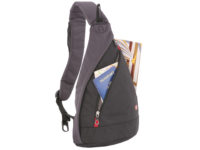 Рюкзак SWISSGEAR с одним плечевым ремнем, 25x15x45 см, 7 л, черный/серый, изображение 2