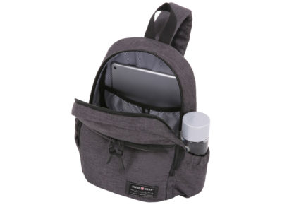 Рюкзак SWISSGEAR 13», ткань Grey Heather/ полиэстер 600D PU , 25х14х35 см, 12 л, серый, изображение 3