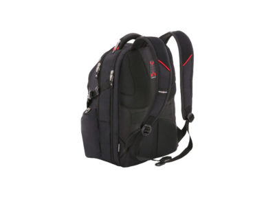 Рюкзак SWISSGEAR, Scansmart 15, полиэстер 900D/добби, 34x22x46 см, 34 л, черный/красный, изображение 2