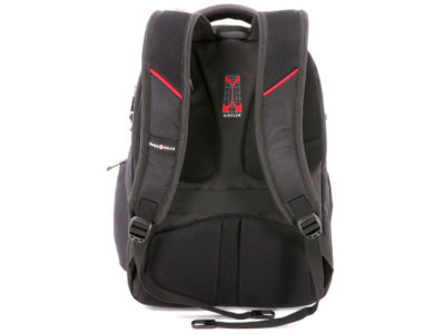 Рюкзак SWISSGEAR, Scansmart 15, полиэстер 900D/добби, 34x22x46 см, 34 л, черный/красный, изображение 6