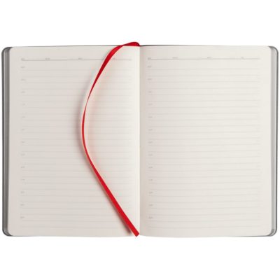 Ежедневник Slip, недатированный, красный с серым, изображение 7