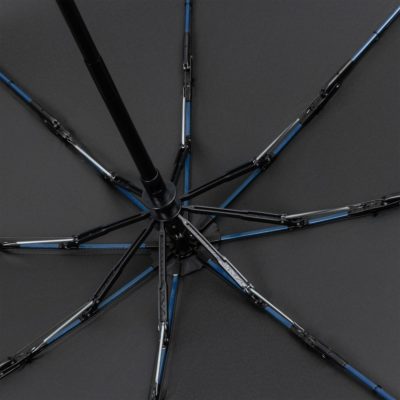 Зонт складной AOC Mini с цветными спицами, синий, изображение 4