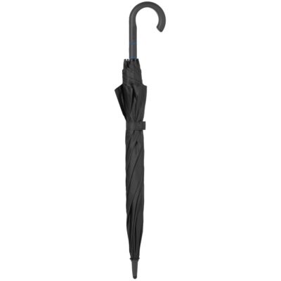 Зонт-трость с цветными спицами Color Style, синий с черной ручкой, изображение 6