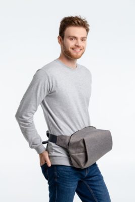 Рюкзак на одно плечо Tweed, серый, изображение 11