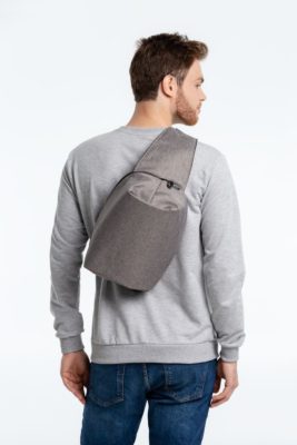 Рюкзак на одно плечо Tweed, серый, изображение 8