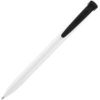 Ручка шариковая Favorite, белая с черным, изображение 3