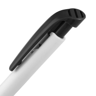Ручка шариковая Favorite, белая с черным, изображение 4