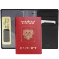 Обложка для паспорта Classe, черная, изображение 4