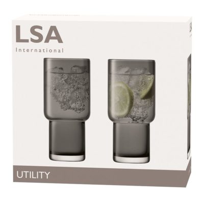 Набор из 2 высоких стаканов Utility, серый, изображение 4