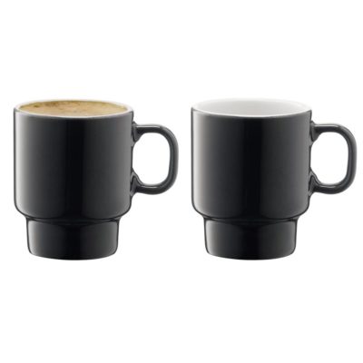 Набор из 2 чашек для эспрессо Utility, серый, изображение 1