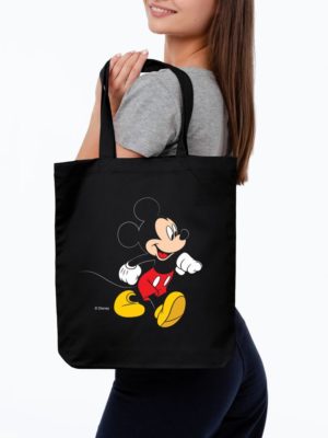 Холщовая сумка «Микки Маус. Easygoing», черная, изображение 1