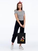 Холщовая сумка «Микки Маус. Easygoing», черная, изображение 2