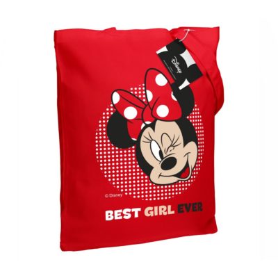 Холщовая сумка «Минни Маус. Best Girl Ever», красная, изображение 3