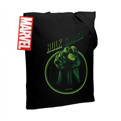 Холщовая сумка Hulk Smash, черная, изображение 2