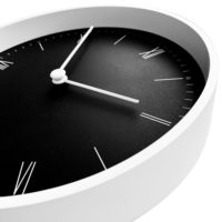 Часы настенные Arro, черные с белым, изображение 4