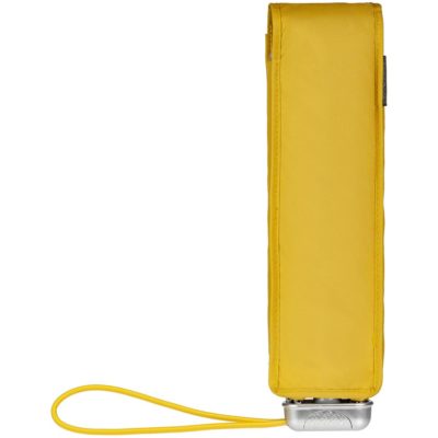 Складной зонт Alu Drop S, 3 сложения, механический, желтый (горчичный), изображение 3
