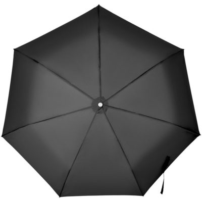 Складной зонт Alu Drop S, 3 сложения, 7 спиц, автомат, черный, изображение 1