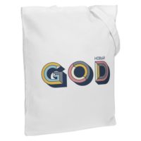 Холщовая сумка «Новый GOD», белая, изображение 1