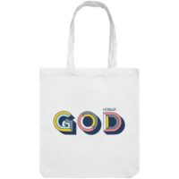 Холщовая сумка «Новый GOD», белая, изображение 2