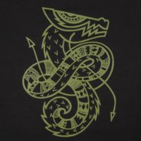 Толстовка «Полинезийский дракон», черная, изображение 3