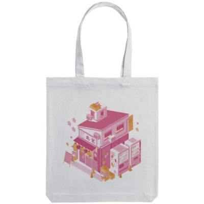 Холщовая сумка «Осака. Рамен», молочно-белая, изображение 2