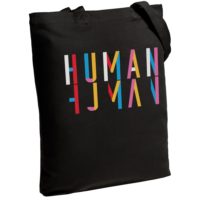 Холщовая сумка Human, черная, изображение 1