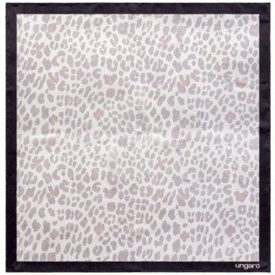 Платок Leopardo Silk, серый, изображение 1