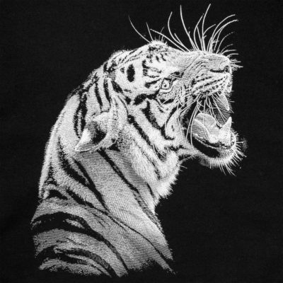 Свитшот детский Like a Tiger, черный, изображение 4