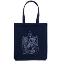 Холщовая сумка «Кетцалькоатль», темно-синяя, изображение 2