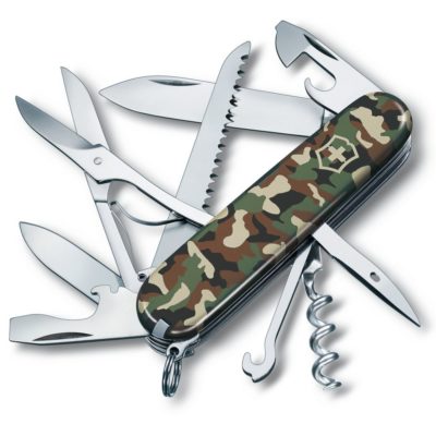 Нож перочинный Huntsman 91, зеленый камуфляж, изображение 1