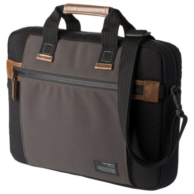Сумка для ноутбука Sideways Laptop Bag, черная с серым, изображение 3