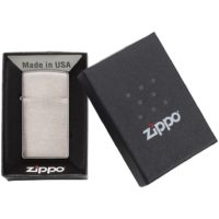 Зажигалка Zippo Slim Brushed, матовая серебристая, изображение 2