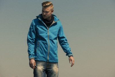 Куртка софтшелл мужская Skyrunning, темно-синяя, изображение 2