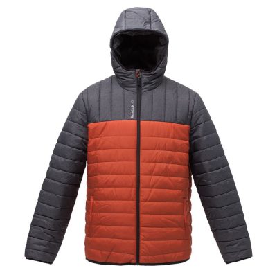 Куртка мужская Outdoor, серая с оранжевым, изображение 1