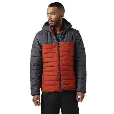 Куртка мужская Outdoor, серая с оранжевым, изображение 6