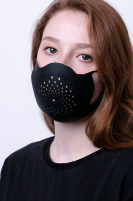 Многоразовая маска с прополисом PropMask, силиконовая, черная, изображение 4