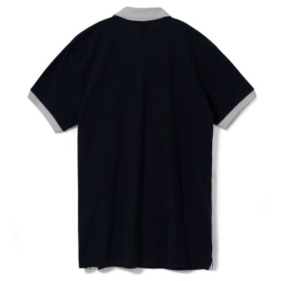 Рубашка поло Prince 190, черная с серым, изображение 2