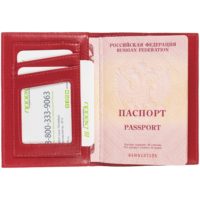 Обложка для паспорта Torretta, красная, изображение 5